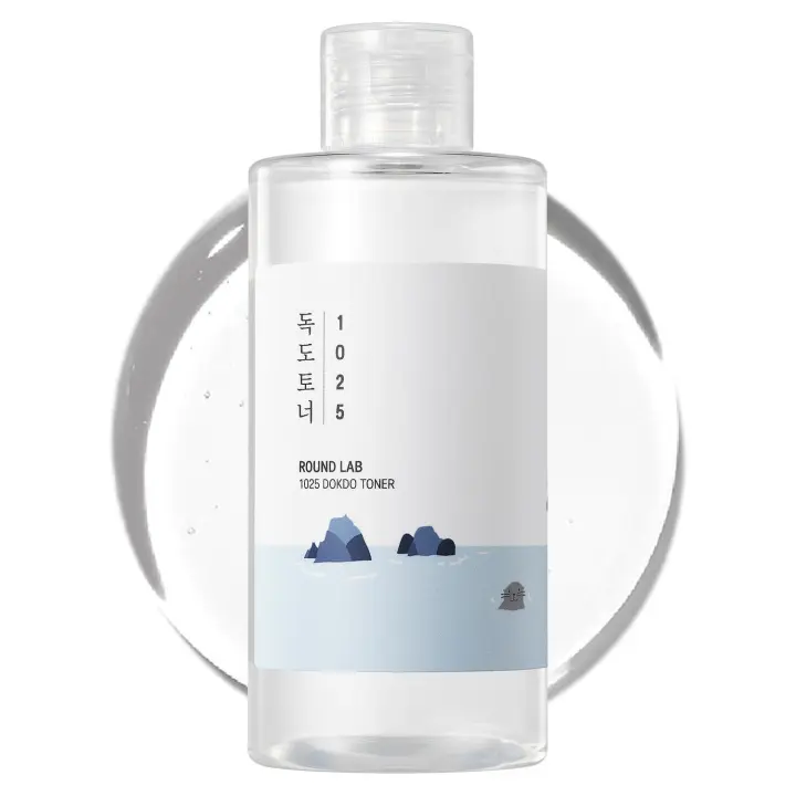 Hot ROUND LAB 1025 Dokdo Toner 6.76 Fl Oz, control de aceite y reduce el exceso de sebo, tónico facial exfoliante suave, agua de mar profunda para - 1
