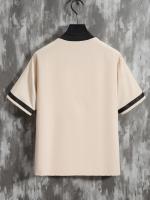 Conjunto Casual de Moda para Hombres Camisetas de Béisbol Manga Corta y Pantalones Cortos con Cordón Perfecto para Verano, Vacaciones, Entrenamiento - details 4