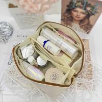 Bolsa cuadrada de cuero PU para cosméticos, almohada con cremallera desmontable, bolsa de maquillaje, organizador de artículos de tocador, bolsa de viaje de estilo coreano - details 7