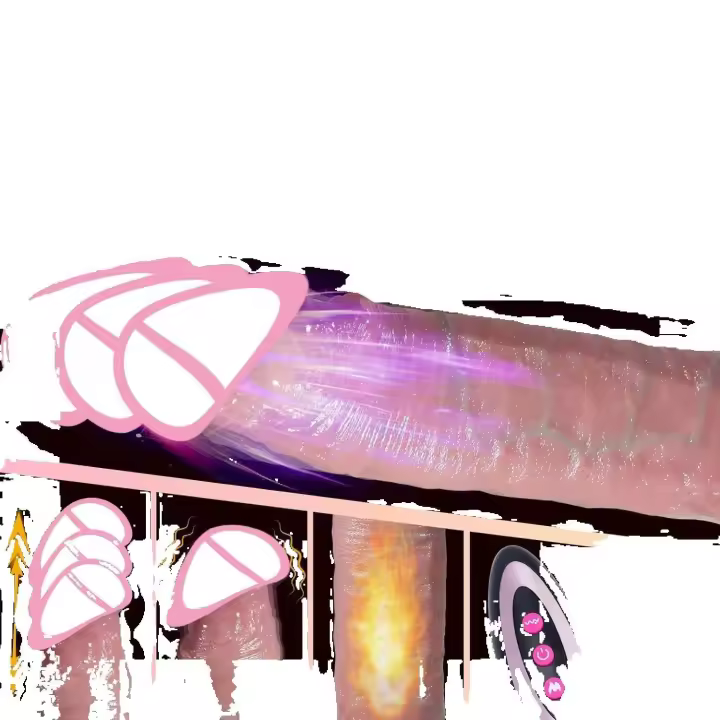Vibrador Telescópico Realista Plug Anal Estimulación Vaginal Juguete Intimo para Mujeres - 1