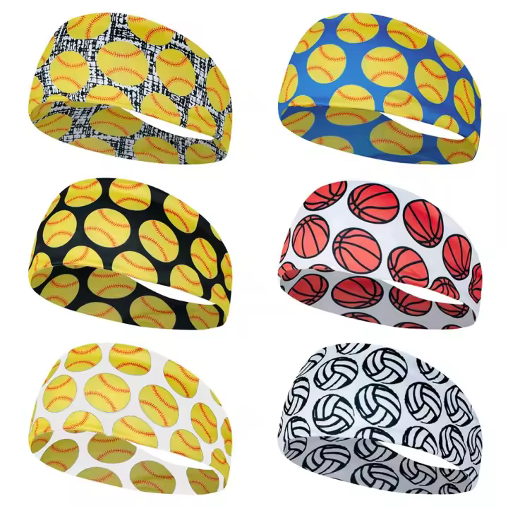 Diademas Elásticas EWENSOO para Mujeres y Hombres Antideslizantes Ideales para Deportes Yoga Running Gimnasio Entrenamiento Béisbol - 1