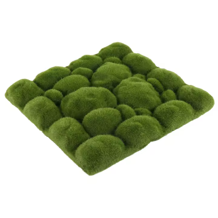 Alfombra de césped Artificial con forma de piedra para interiores, césped verde falso, musgo de Sod para el hogar, pared de Hotel, decoración de balcón - 1