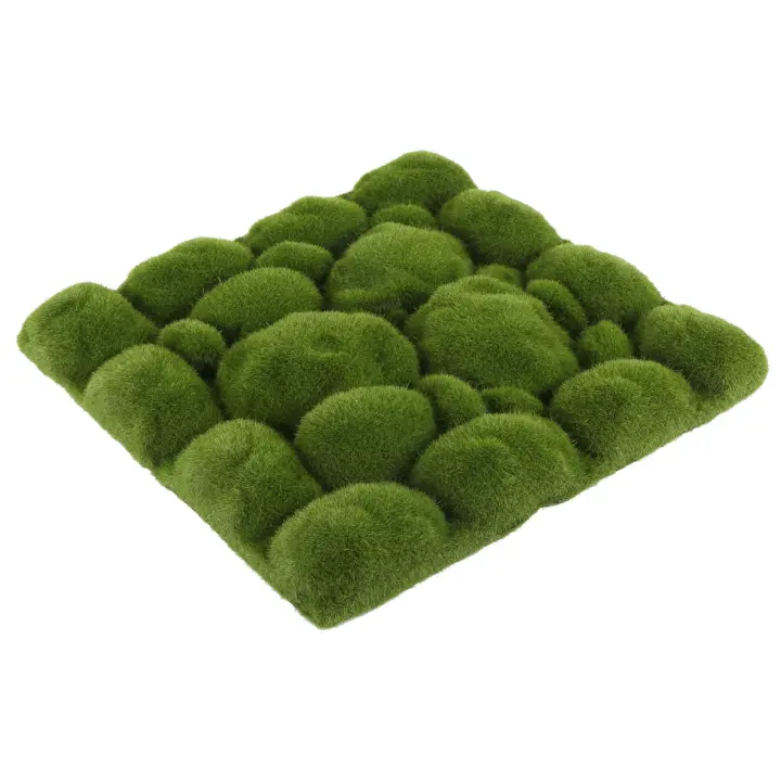Alfombra de césped Artificial con forma de piedra para interiores, césped verde falso, musgo de Sod para el hogar, pared de Hotel, decoración de balcón - 1