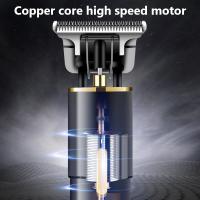 Kemei-cortadora de pelo inalámbrica para hombre, cortadora eléctrica multifuncional, recargable por USB, pantalla LCD - details 3
