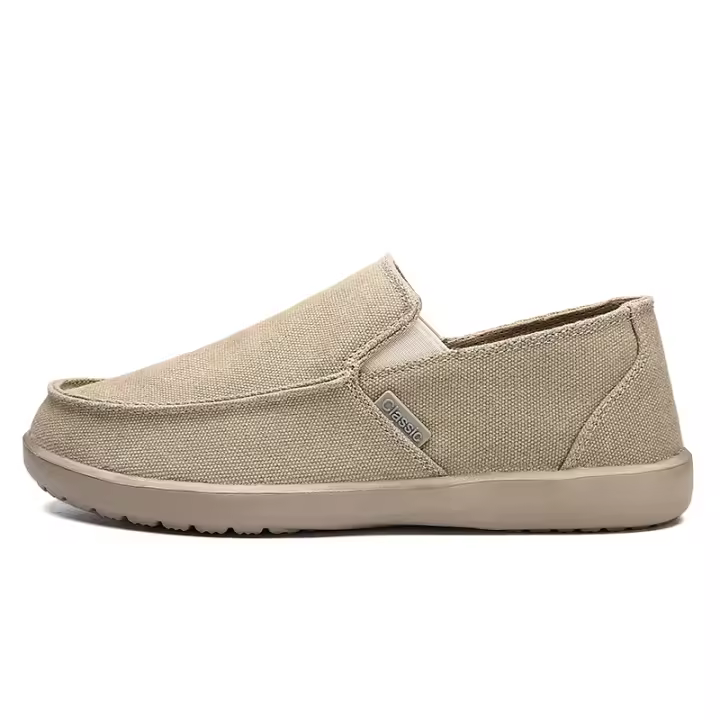 Mocasines sin cordones para hombre Zapatos casuales de lona ligeros para caminar - 1