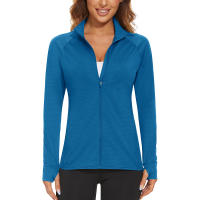 MAGCOMSEN-Chaqueta atlética ligera para mujer, manga larga, Upf 50 +, Tops con cremallera de Golf - details 29
