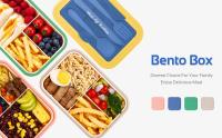 Fiambrera infantil de 1400Ml Para Adultos,tupper Para niños, sin BPA colegio con 3 Compartimentos, Para microonda - details 0