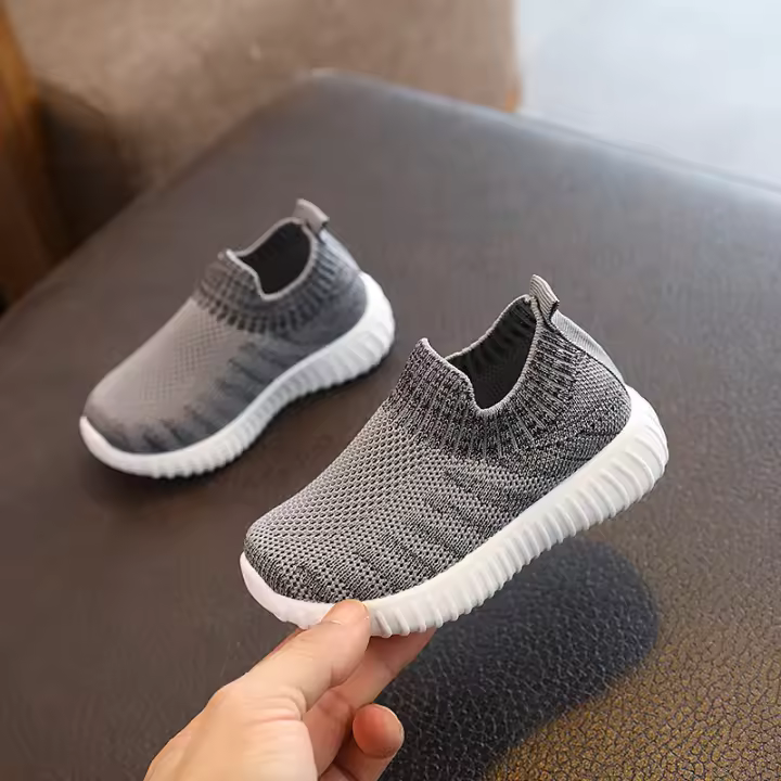 Zapatos de malla para niños, zapatillas de Raya punto ligeras para niñas, zapatos FlyKnit transpirables para bebés pequeños - 1