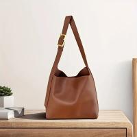 Bolso de hombro de mujer, bolso de moda sólido, bolso de trabajo de cuero minimalista - details 5