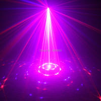 Proyector de Patrones de Láser ESHINY Mini Rojo Azul para Baile Disco Fiesta de Navidad Escenario DJ Luz de Ambiente T24D4 - details 2