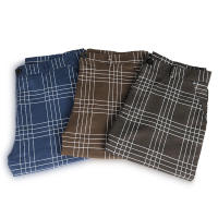 Pantalones casuales a rayas a cuadros grandes para hombres, leggings de moda - details 0