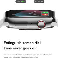 Reloj inteligente iWatch10 para hombre y mujer, pulsera con pantalla táctil completa de 1,85 pulgadas, brújula deportiva, GPS, NFC, serie 10, novedad de 2025 - details 20