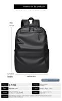 Nueva mochila texturizada de moda para hombre, mochila informal para ordenador - details 7