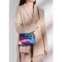 Moda Nuevo Arco Iris Color Empalme Bolsa Pájaro Cabeza Cadena Hombro Crossbody Señoras Bolsa - details 12