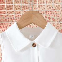 Vestido Niños De 4 A 8 Años, Vestidos De Princesa Con Botones Y Encaje Floral Sin Mangas Cumpleaños, Ootd Para Niña - details 3