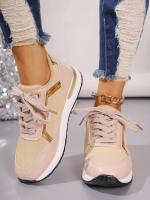 Zapatillas De Mujer 2023 Nuevas Plataforma Cómodas De Cuero Parcheado Zapatos De Correr Al Aire Libre Deporte Casuales Ladies - details 12