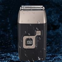Maquinilla de afeitar eléctrica inalámbrica para hombre, maquinilla de afeitar recargable, recortadora de barba de precisión Sideburn, afeitadora de aseo lavable de doble hoja - details 2