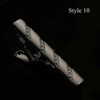 Clip de Corbata de Metal con Diseño Clásico Pinza de Corbata de Cristal para Hombres - details 29