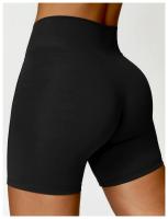 Pantalones cortos de Yoga sin costuras para mujer, mallas deportivas de LICRA de cintura alta, suaves, para gimnasio y entrenamiento - details 25