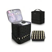Bolsa Portátil Para Uñas De Doble Capa Organizador De Viaje Bolsa Multifuncional Para Esmaltes Y Aceites Esenciales Material PU Estilo Moda - details 5