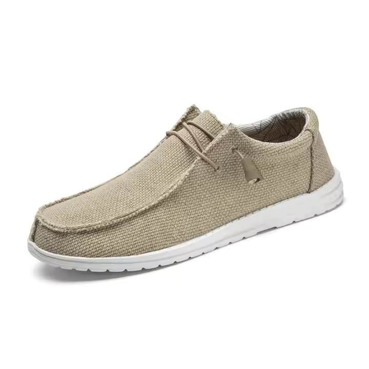 Dude Same Canvas Casual Zapatos de conducción de tela Lefu para hombre grandes - 1