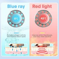 masajeador facial radiofrecuencia de iones de luz de color limpiador eléctrico de cara, leche de lavado y mascarilla facial caliente importador de esencia masajeador cepillo facial eléctrico - details 3