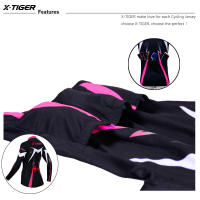 Conjunto de ropa de Ciclismo de X-TIGER para mujer, Jersey transpirable de manga larga para bicicleta de montaña, otoño - details 12