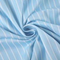 2025 camisas de manga corta a rayas azules para mujer, camisetas informales ajustadas con cuello vuelto y botones, camisetas básicas de verano - details 4