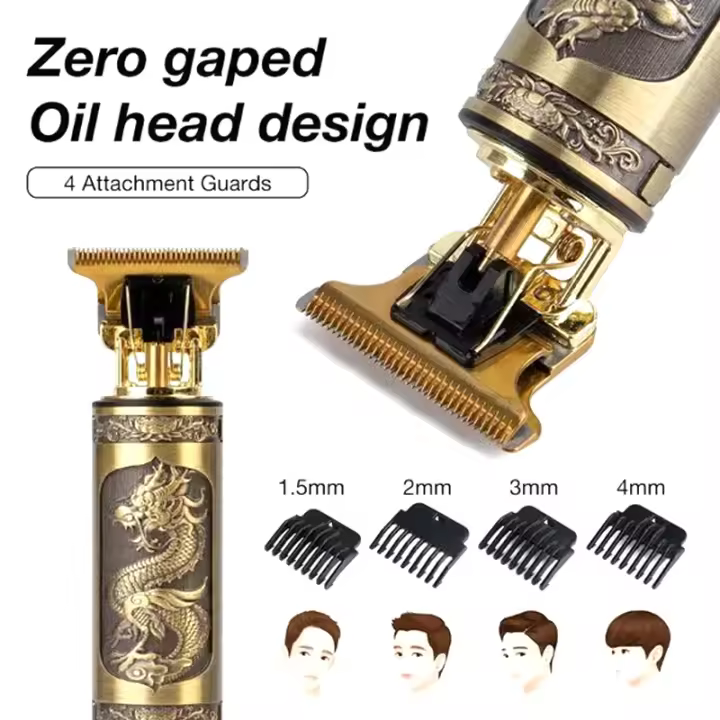 Hine-cortadora de pelo eléctrica para hombre, afeitadora recargable por USB, recortadora de barba, afeitado de corte de pelo - 1