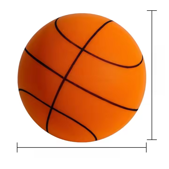 Baloncesto Silencioso Para Niños Tamaño 7 Ligero Y De Espuma De Alta Resilencia 24/21/18cm Colores Variados Para Entrenamiento Interior - 1