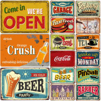 Come in we are open-letreros de Metal para café, Cerveza, Té, placa de decoración de pared para bares, restaurante, cafetería, clubes, carteles Retro, placa - details 0