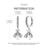 Pendientes LAZA de Plata de Ley 925, Joyería de Aro con Brillantes, Pendientes Colgantes con Forma de Corazón, Regalo de Boda para Mujer, Regalo de Aniversario - details 20