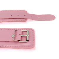 Esposas sexuales de cuero PU con máscara para ojos, Juguetes sexuales para parejas, juegos para adultos, ataduras de Bondage esclavo, accesorios eróticos, 2 uds. - details 6
