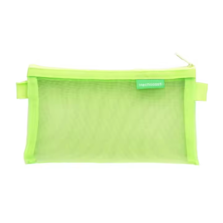 Monedero de malla de Color sólido, bolsa de almacenamiento para cambio, lápiz labial, bolsa de cosméticos, Mini monedero, bolsa de almacenamiento de cables de datos - 1