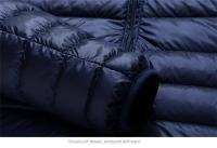 Chaqueta impermeable informal para hombre, chaqueta acolchada ligera portátil para exteriores, otoño e invierno, plumón de pato blanco ultraligero - details 14