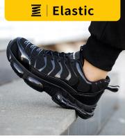 Zapatos De Seguridad Para El Trabajo Con Cojín De Aire Para Hombre Y Mujer, Zapatillas De Trabajo Transpirables, Con Punta De Acero, Calzado Protector De Seguridad Antiperforación, Verano - details 8