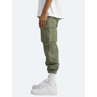 Temu Shein Pantalones Cargo para Hombre Deportes Color Sólido Cordón Multi-Bolsillo - details 11