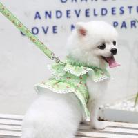 Conjunto de Correa de arnés para Mascotas Ajustable con Encaje Floral Ropa de Perro Linda para Cachorros Accesorios de Arnés para Perros - details 22