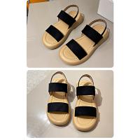 Sandalias de Tacón para Mujer Verano 2025 Estilo Romano con Suela de Torta Punta Redonda - details 24