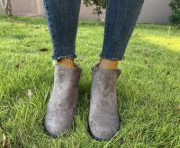Nuevos zapatos de mujer de otoño con estampado de leopardo, tacón alto, botas Martin con tacón de cuña - details 5