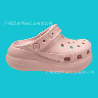 Agujeros zapatos de las mujeres zapatos de playas de suela gruesa aumento antideslizante zapatillas de suela suave desgaste exterior sandalias nube agujero - details 4