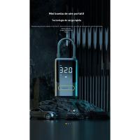 Inflador de neumáticos compresor de aire portátil - bomba de aire del coche, 150 PSI bomba de aire eléctrica recargable para coches, motos, bicicletas, bicicletas de bola, con manómetro digital, luz LED, fuente de alimentación móvil - details 0
