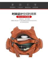 Nuevos bolsos de mujer retro europeos y americanos bolso de moda de un solo hombro oblicuo span bolso de cuero suave lavado - details 10