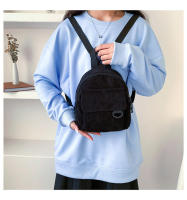 Mochila pequeña de lona para mujer con correa desmontable portátil para citas, viajes, compras, senderismo, camping - details 3