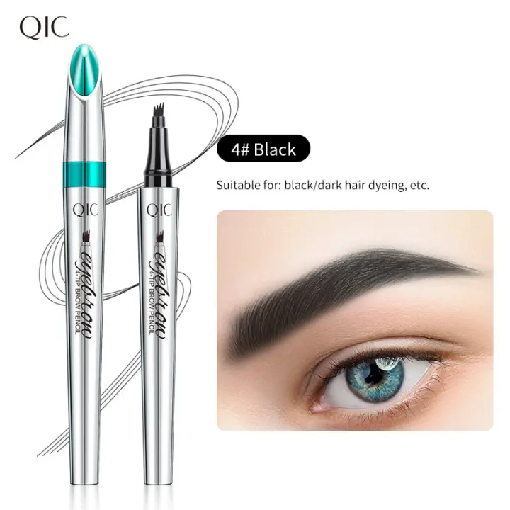 Pluma de Cejas Líquida Ultrafina de 4 Dientes Punta de Agua Impermeable 3D - 1