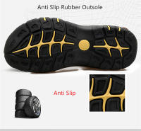 Sandalias de cuero para hombre, zapatos informales, ligeros y cómodos, de talla grande 38-48 - details 10