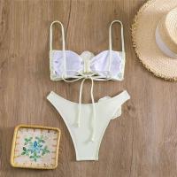 Bikini tanga para mujer, traje de baño brasileño con cordones, conjunto de bikini para mujer 2025 - details 6