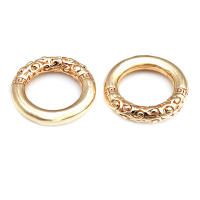 Anillo de Cierre Redondo de Brasso Dorado Mate Joyería de Alta Calidad - details 34