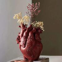 Jarrón anatómico con forma de corazón, estatuilla de resina, estilo coleccionable, diseño temático de anatomía, soporte para exhibición de mesa - details 2