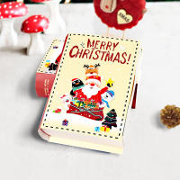 Cajas de Dulces en Forma de Libro Navideño 5Pcs Empaquetado de Regalos de Navidad para Fiestas de Cumpleaños Suministros de Decoración de Navidad - details 1